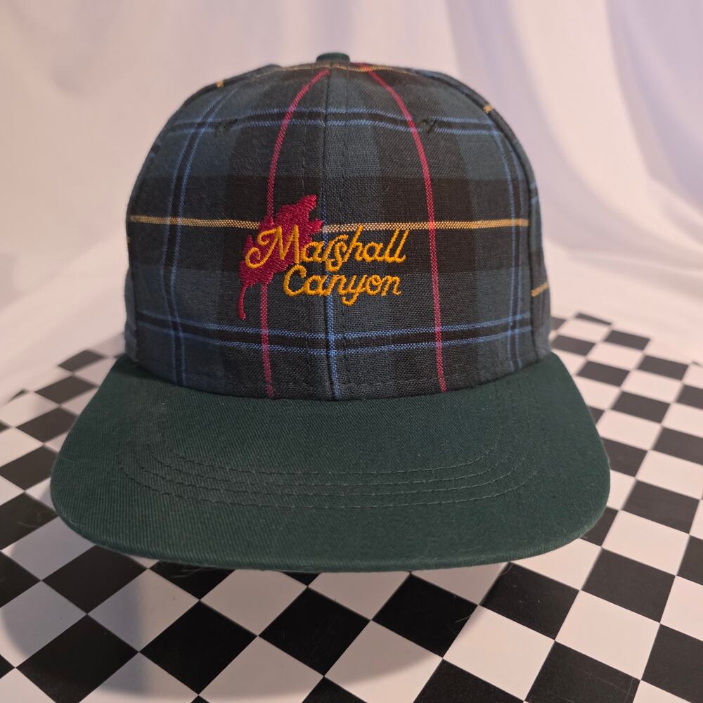Vintage Imperial Headwear Marshall‎ Canyon Plaid Golf Snapback Hat